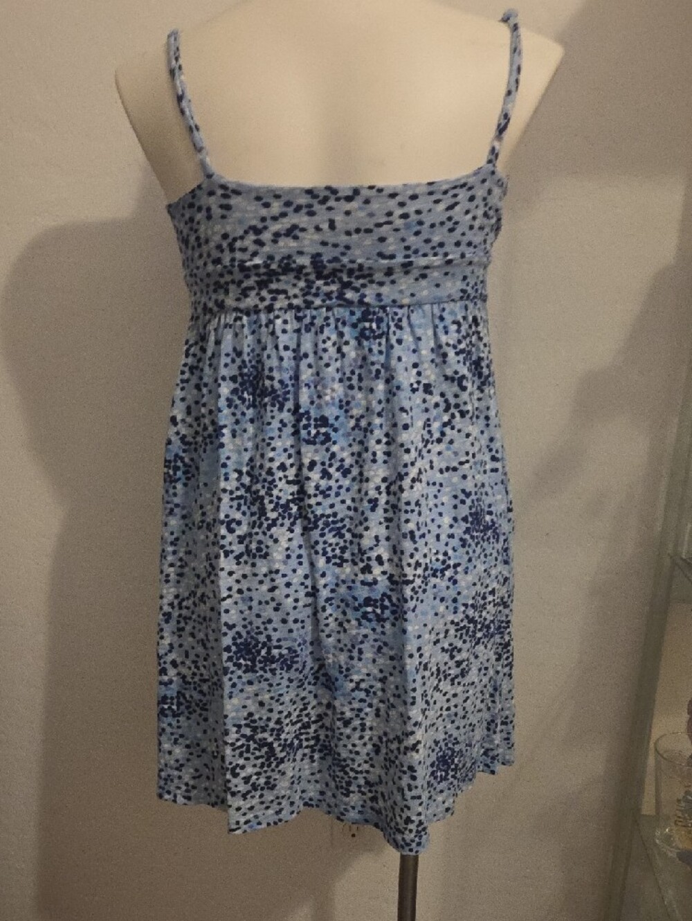 Old Navy Light Blue and Navy Spotted  Sundress - Picture 3 of 4